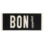 Paris Prix Tapis de Cuisine  Appetito  50x120cm Noir