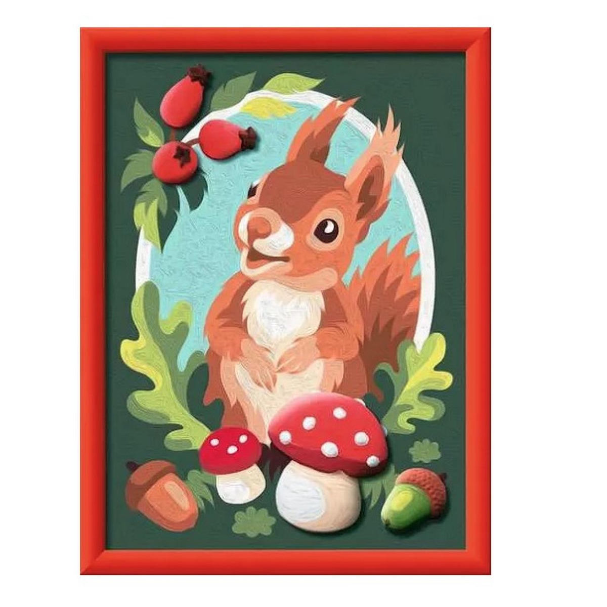 RAVENSBURGER CreArt Peinture au numero Ecureuil et champignons