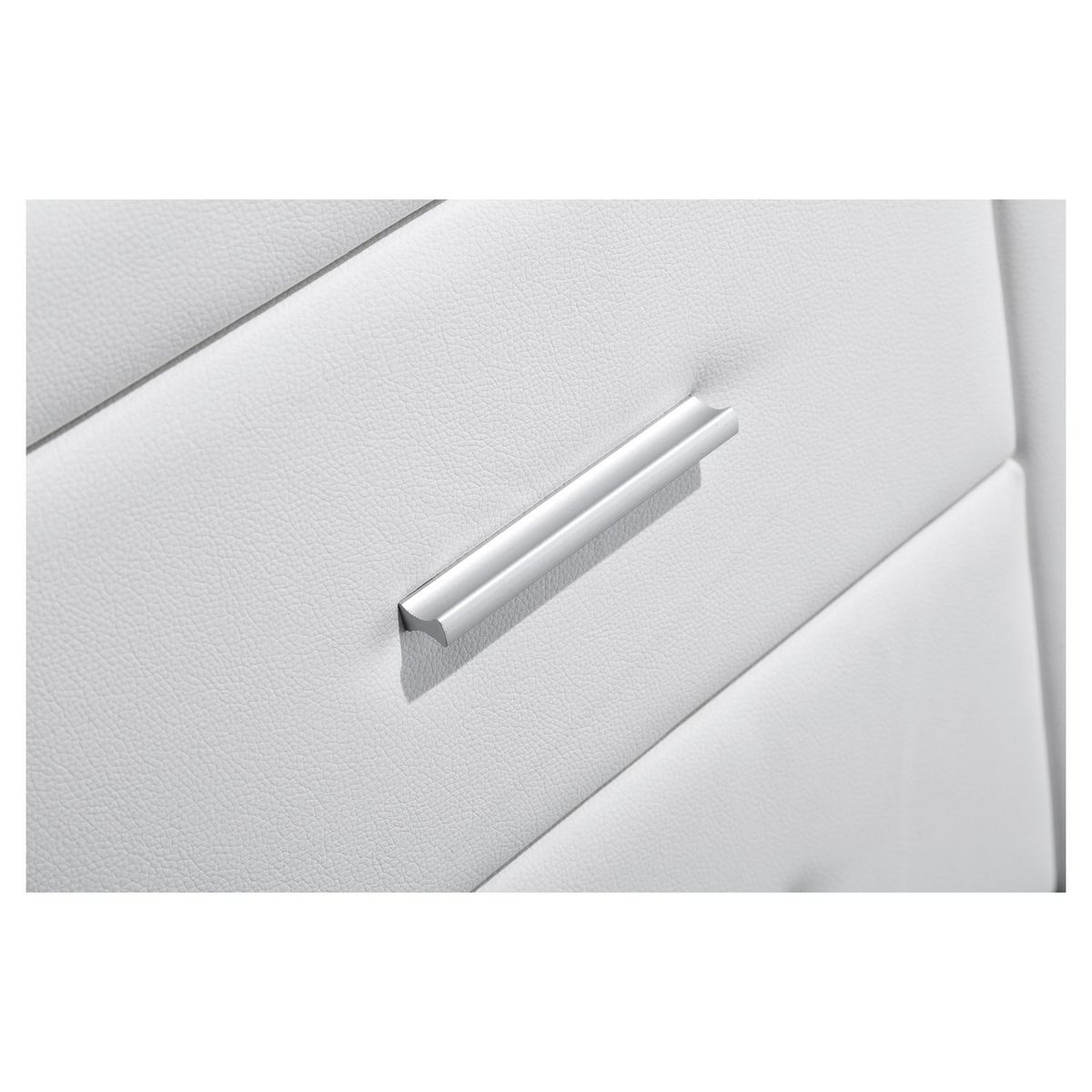 Table de chevet 2 tiroirs en PU LAGOA