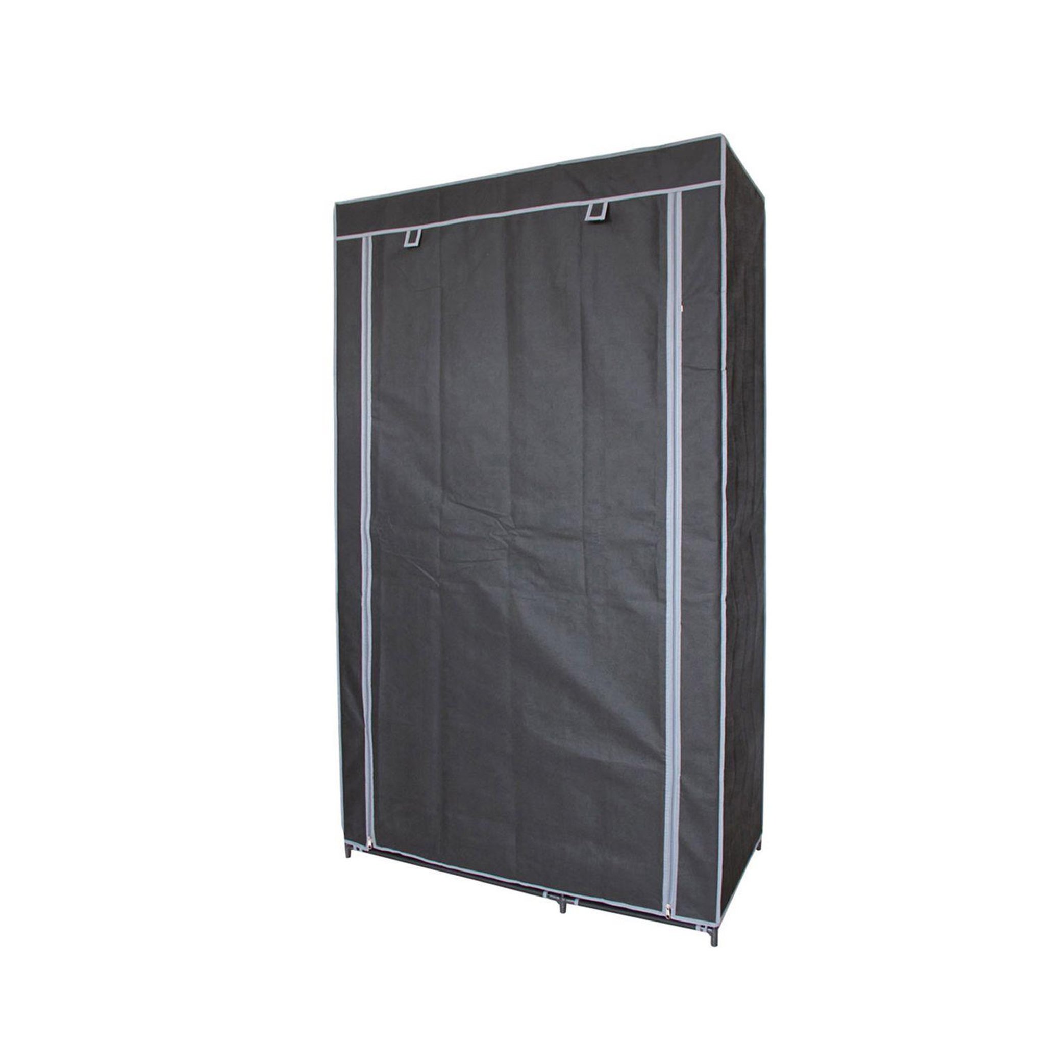 DIVERS Armoire avec housse en tissu - 100 x h. 170 cm - noir