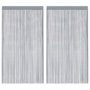 Voir la diapositive 2 : VIDAXL Rideau en fils 2 pcs 140 x 250 cm gris clair
