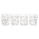 Paris Prix Lot de 4 Verres à Whisky Design  Coffret  9cm Noir