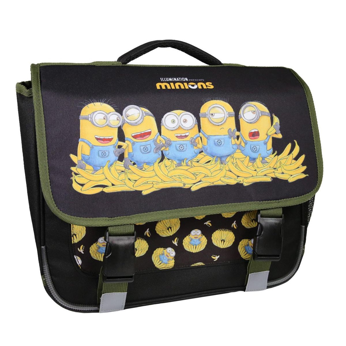 Bagtrotter Cartable 38cm noir Les Minions  2 compartiments - Bagtrotter