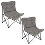 Voir la diapositive 1 : TOILINUX Lot de 2 fauteuils de camping pliants matelassés