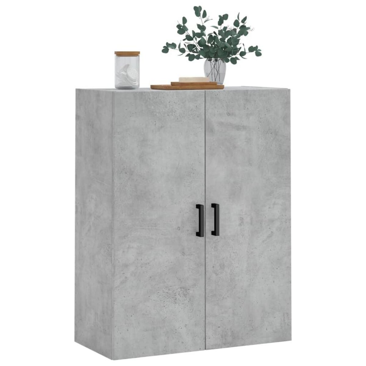 VIDAXL Armoire murale gris beton 69,5x34x90 cm