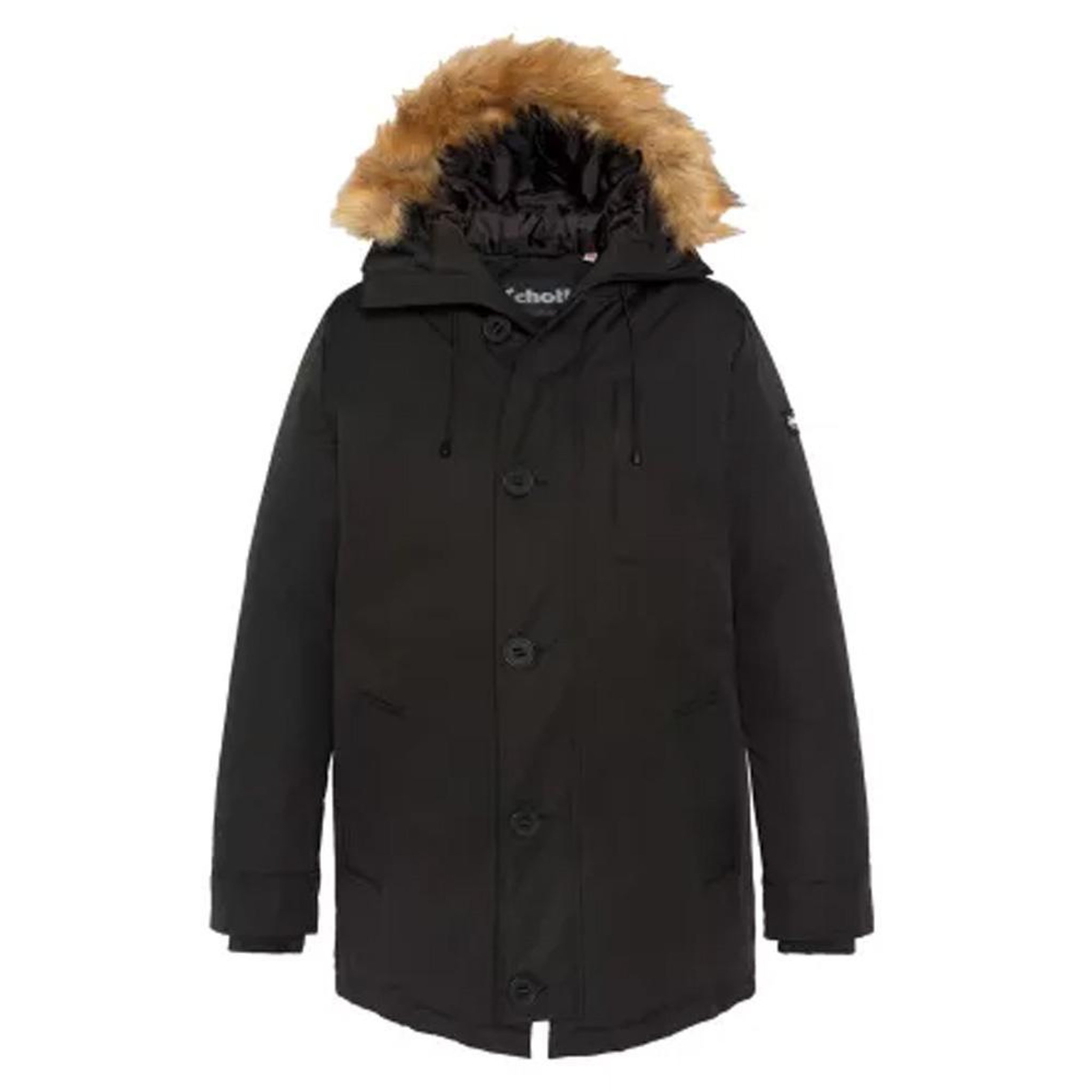 Schott Parka Noir Homme Schott HONOUR. Coloris disponibles : Noir