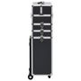 Voir la diapositive 3 : VIDAXL Chariot de maquillage Aluminium Noir