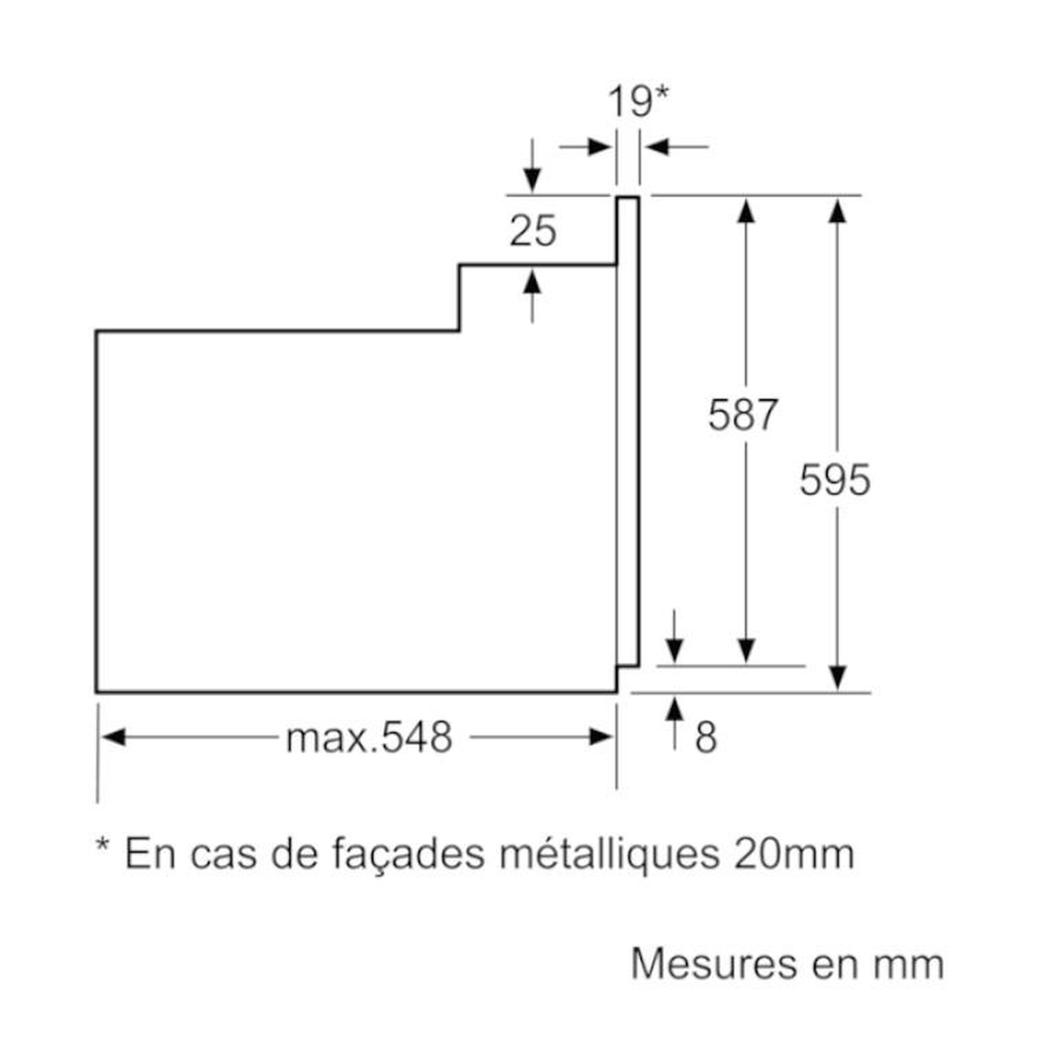 Voir la diapositive 4 : BOSCH Four intégrable 66l 60cm a ecoclean noir - hbf133ba0