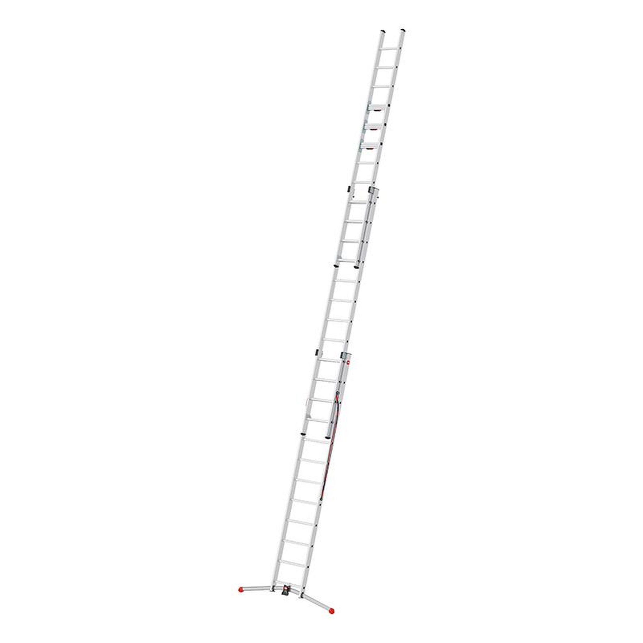 Voir la diapositive 4 : HAILO Echelle transformable 3 plans 3x12 échelons 8,1m/8,8m en Aluminium Hailo S 120 Pro