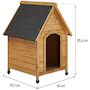 Voir la diapositive 4 : Habitat et Jardin Niche pour chien  Doggy  - 77 x 82 x 88 cm - Beige