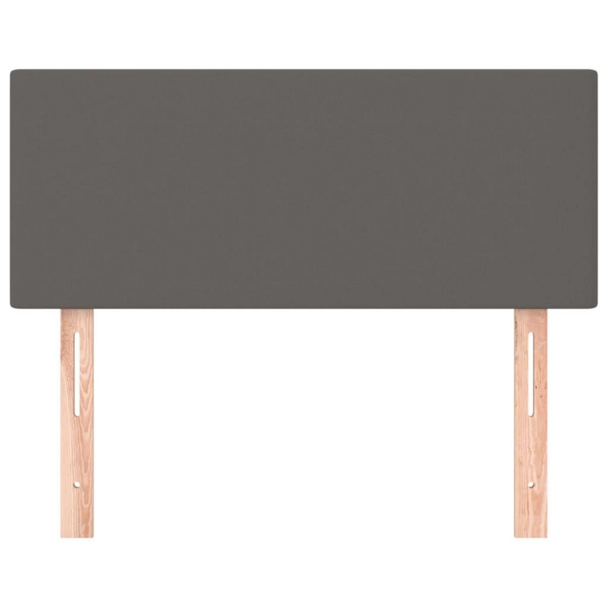 VIDAXL Tete de lit Gris 100x5x78/88 cm Similicuir