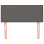 Voir la diapositive 3 : VIDAXL Tete de lit Gris 100x5x78/88 cm Similicuir
