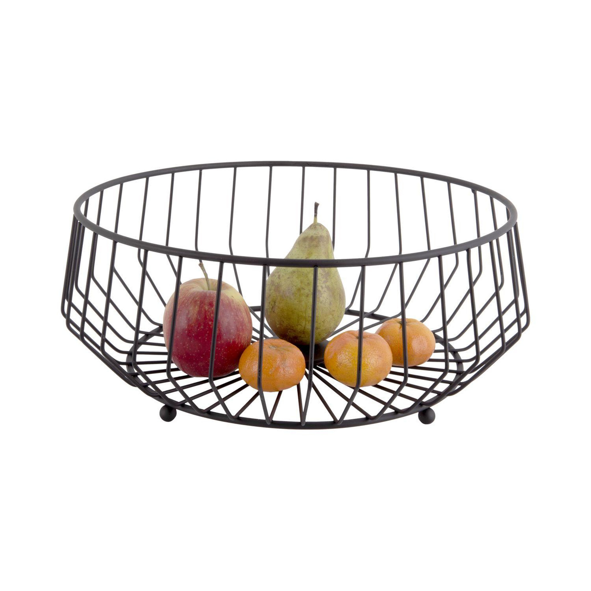 Voir la diapositive 3 : PRESENT TIME Corbeille à fruits design métal large Kink