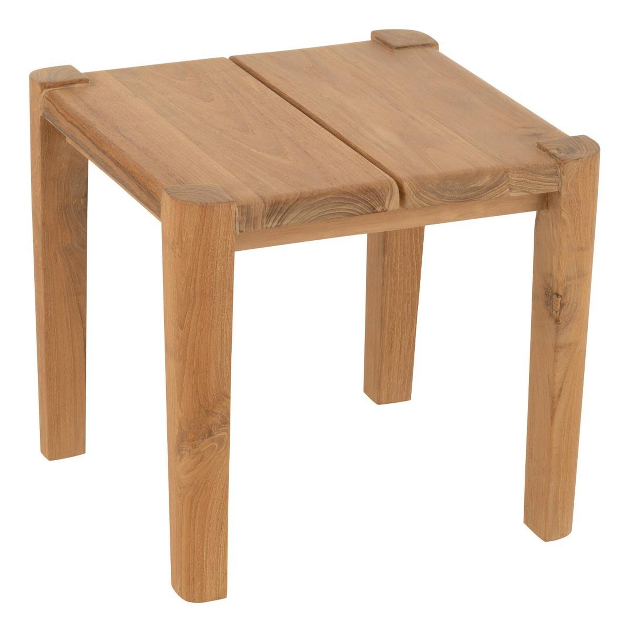 J-LINE Table d'Appoint en Teck  Bruce  40cm Naturel