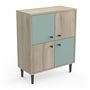 Voir la diapositive 4 : Buffet 4 portes style industriel L60cm SMART