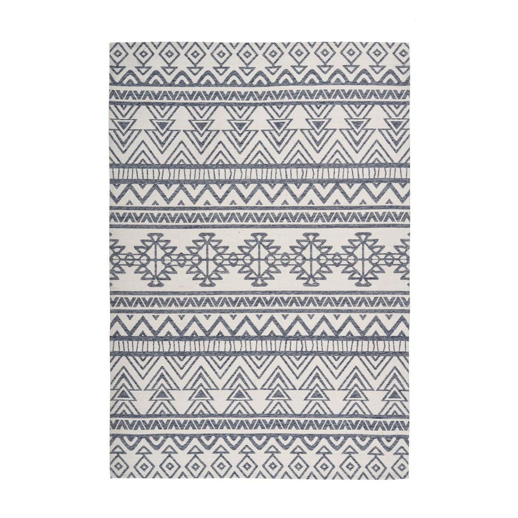 Voir la diapositive 1 : Paris Prix Tapis d'Extérieur Ethnique  Yoga  Anthracite & Ivoire