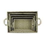 TOILINUX Lot de 5 Paniers avec 2 sangles en Polypropylène et Métal. Coloris disponibles : Jaune