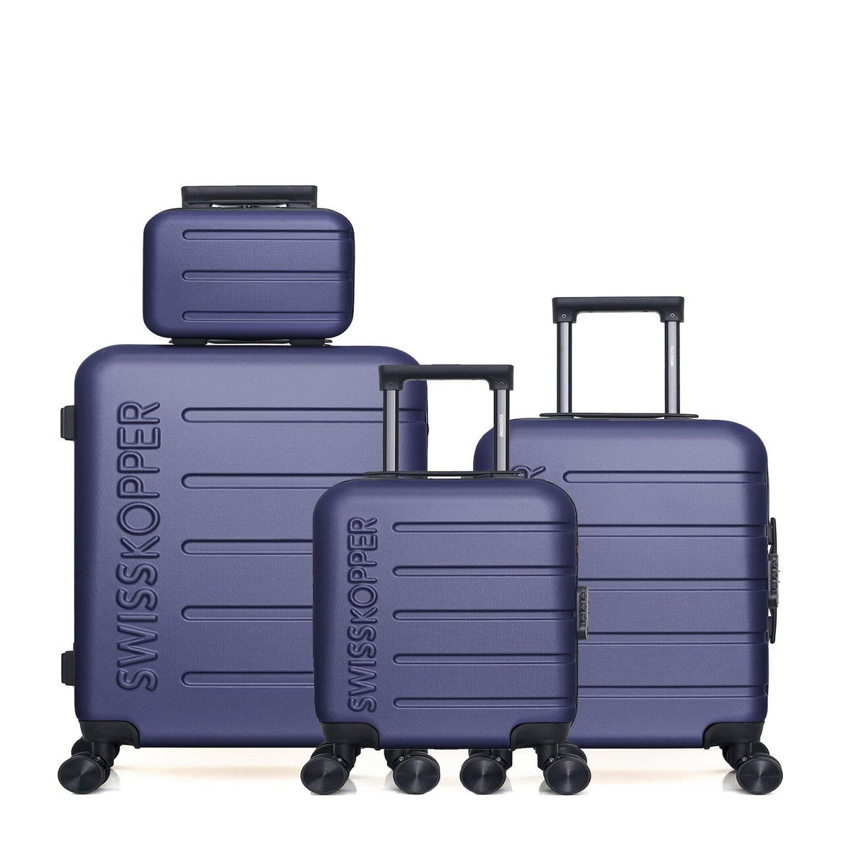 SWISS KOPPER SWISS KOPPER  -  Lot de 4  -  Valise weekend, valise cabine, valise cabine XXS et vanity AIGLE
