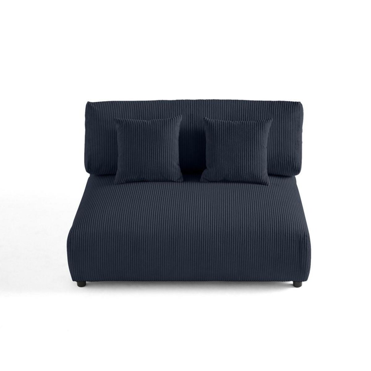 LISA DESIGN Garance - module d'assise 2 places sans accoudoirs - en velours côtelé