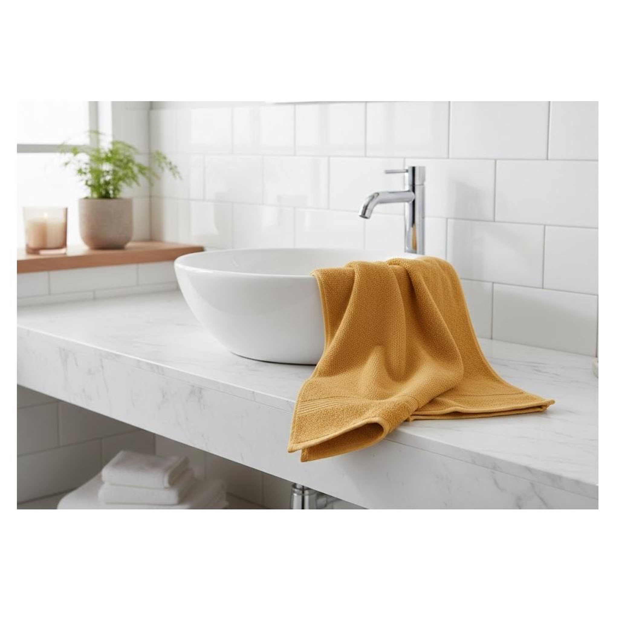 Voir la diapositive 2 : Eden Serviette de toilette en coton lilas