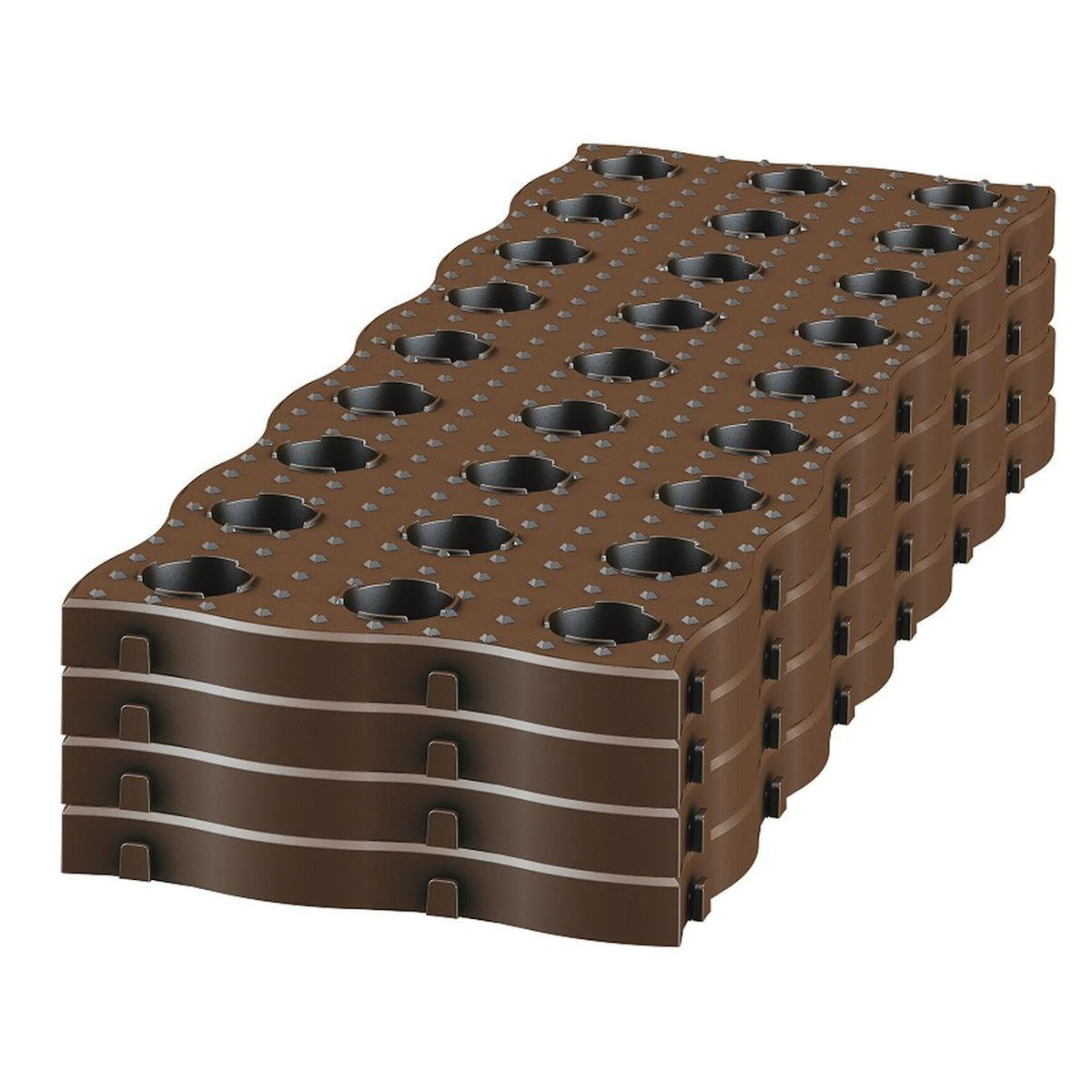 GARANTIA Set de 4 Dalles de Potager Maxi - 5h x 70L x 24l cm