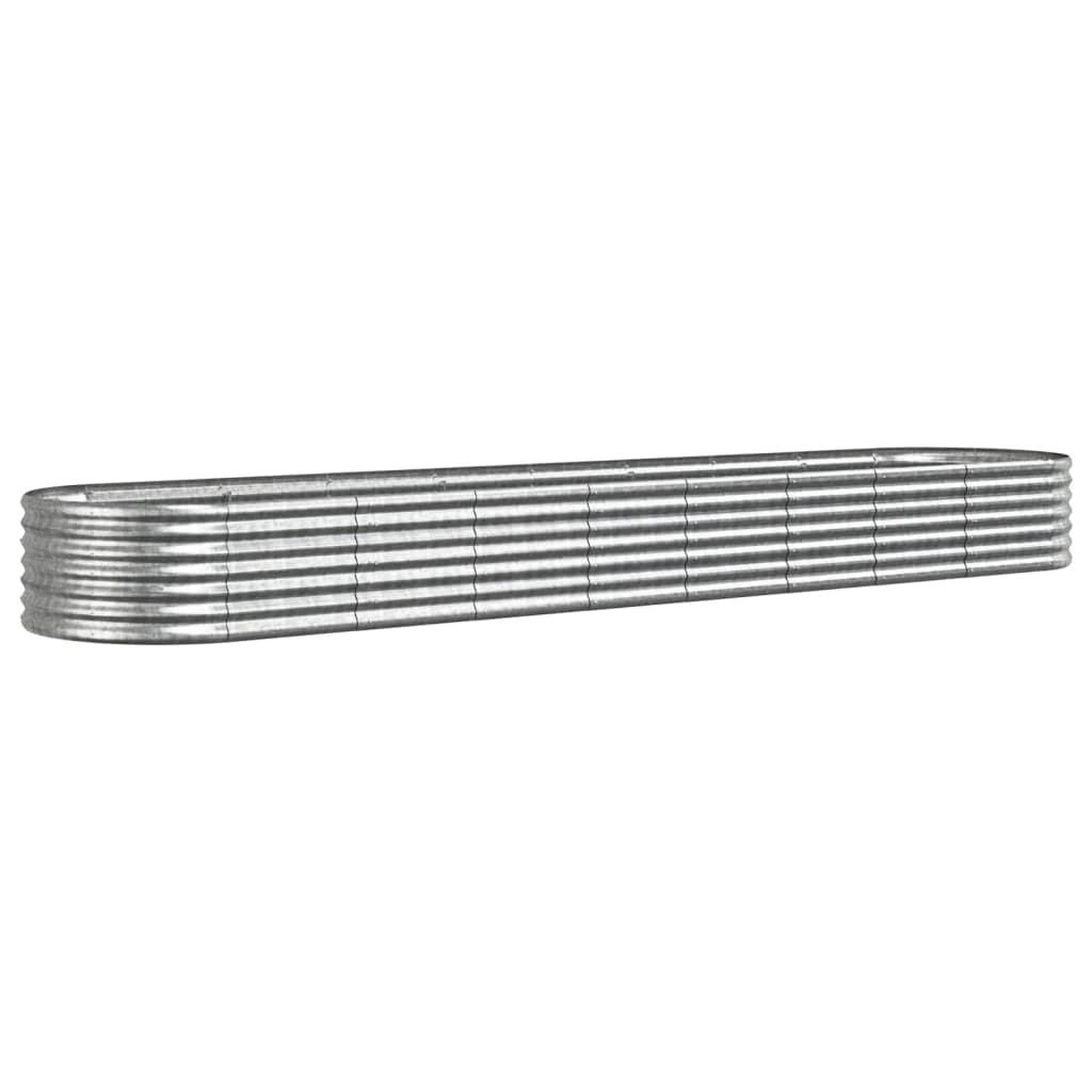Voir la diapositive 2 : VIDAXL Lit sureleve de jardin Acier enduit de poudre Argente