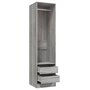 Voir la diapositive 4 : VIDAXL Armoire avec tiroirs Sonoma gris 50x50x200 cm Bois d'ingenierie