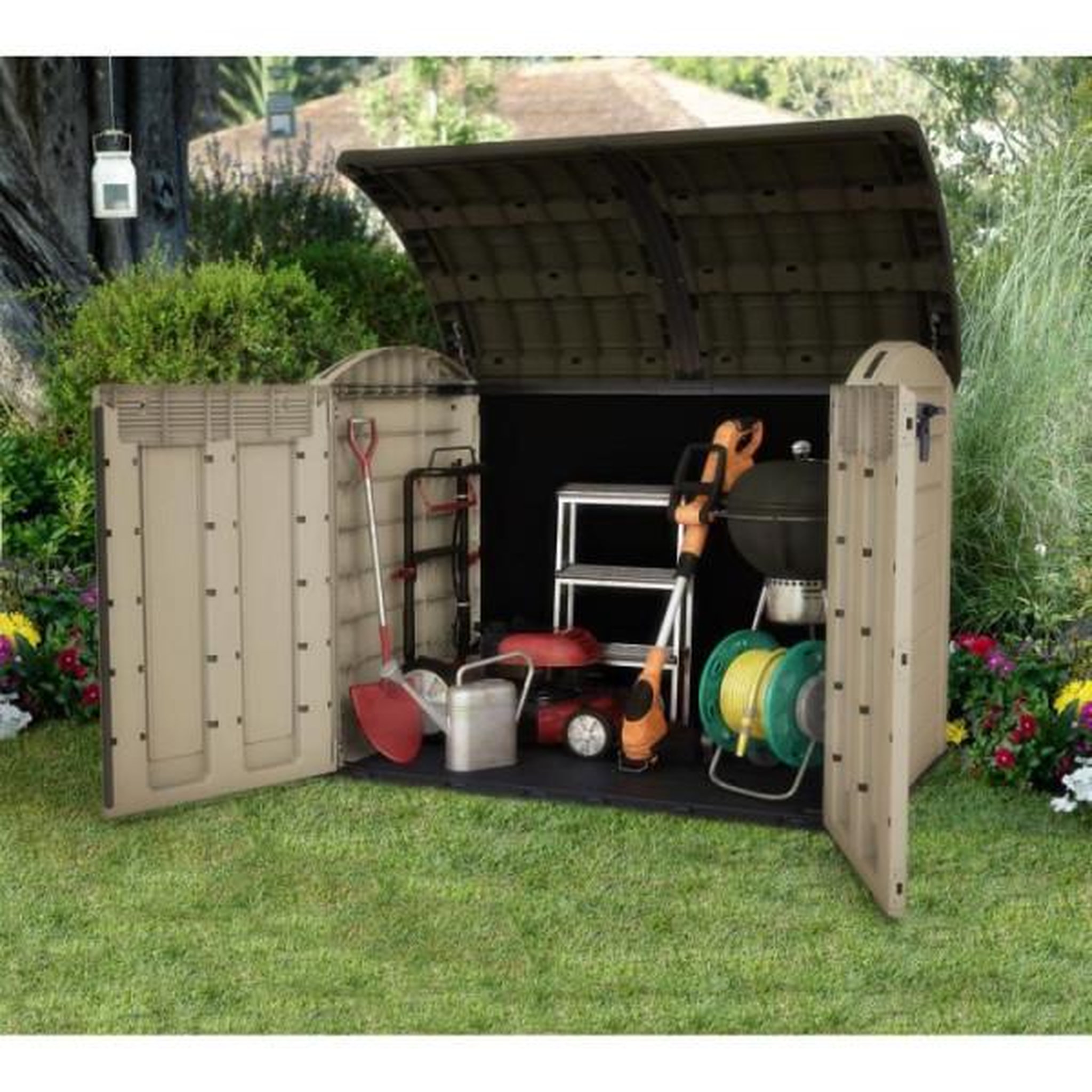 Keter Keter Coffre de rangement KETER Store-It-out Ultra, coffre de jardin résistant aux intempéries, Beige - 2000L - 177x113x134 cm