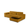 Voir la diapositive 4 : LISA DESIGN Vermont - canapé d'angle droit - 4 places - convertible avec coffre - en velours côtelé