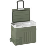 OUTSUNNY Glacière électrique portable 40L modes ECO/MAX -20°C-20°C poignée télescopique alimentation AC/DC vert