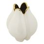Voir la diapositive 2 : Paris Prix Vase Design en Céramique  Potter  27cm Blanc