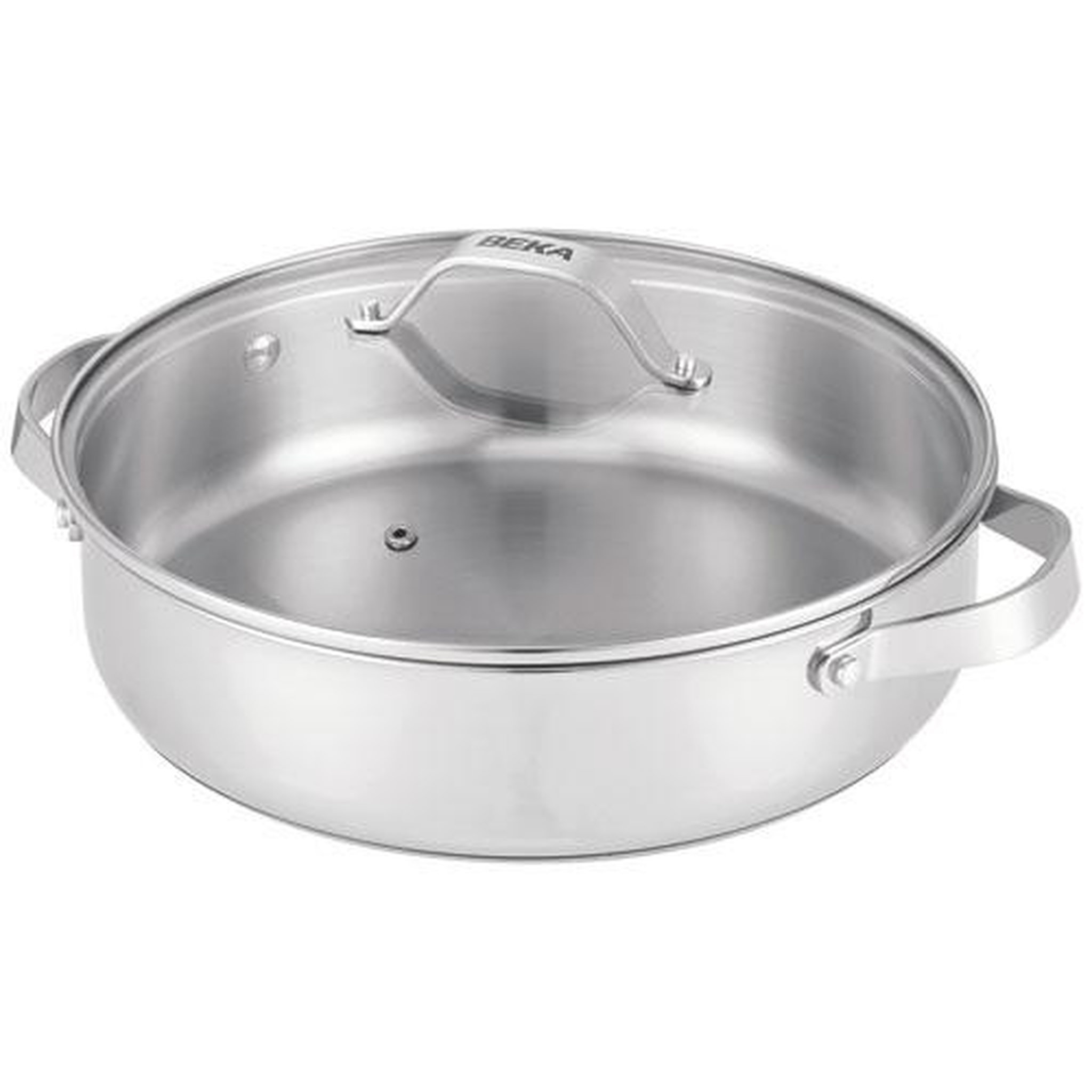 Voir la diapositive 2 : Beka Sauteuse inox 28cm + couvercle - 101037
