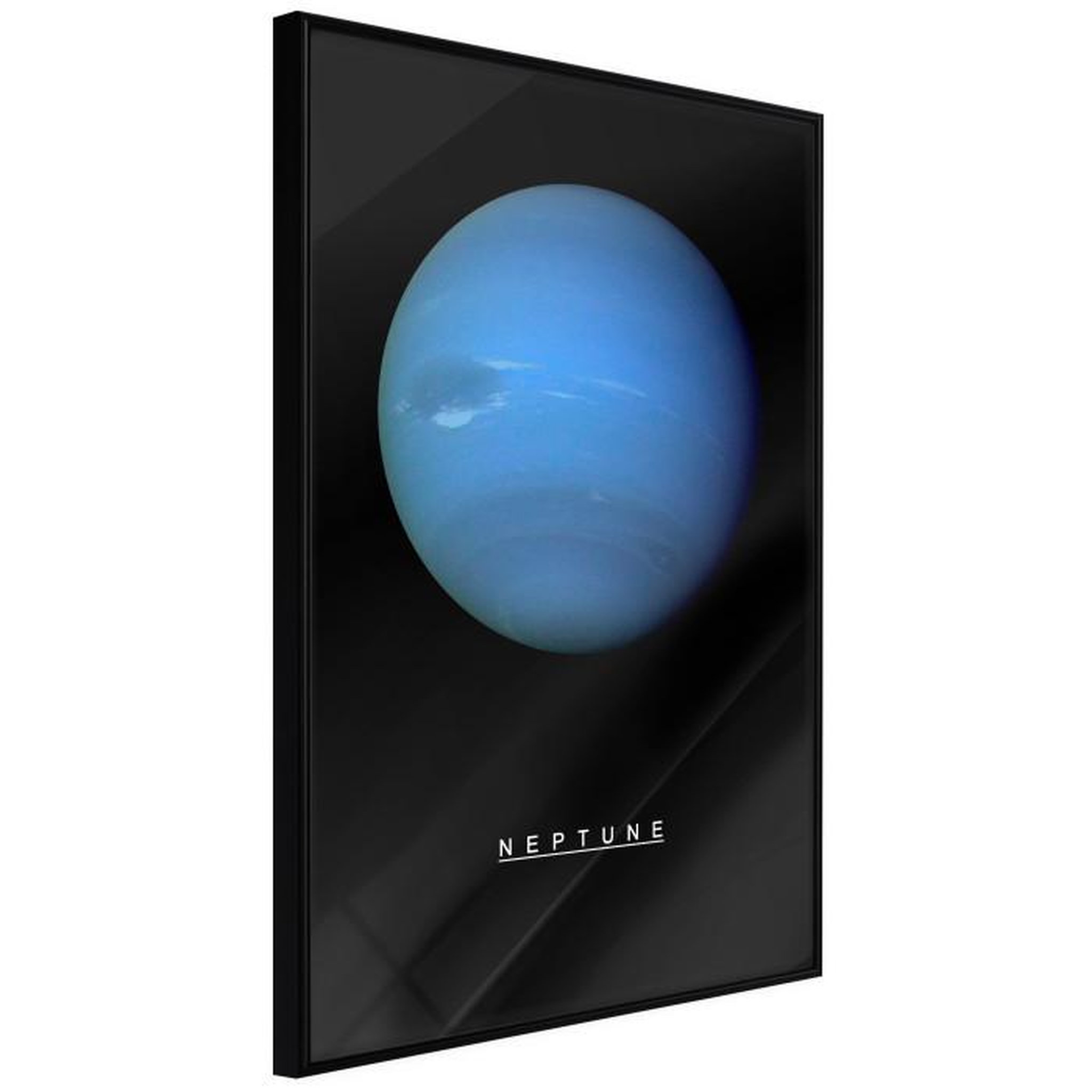 Paris Prix Affiche Murale Encadrée  The Solar System Neptun. Coloris disponibles : Noir, Jaune