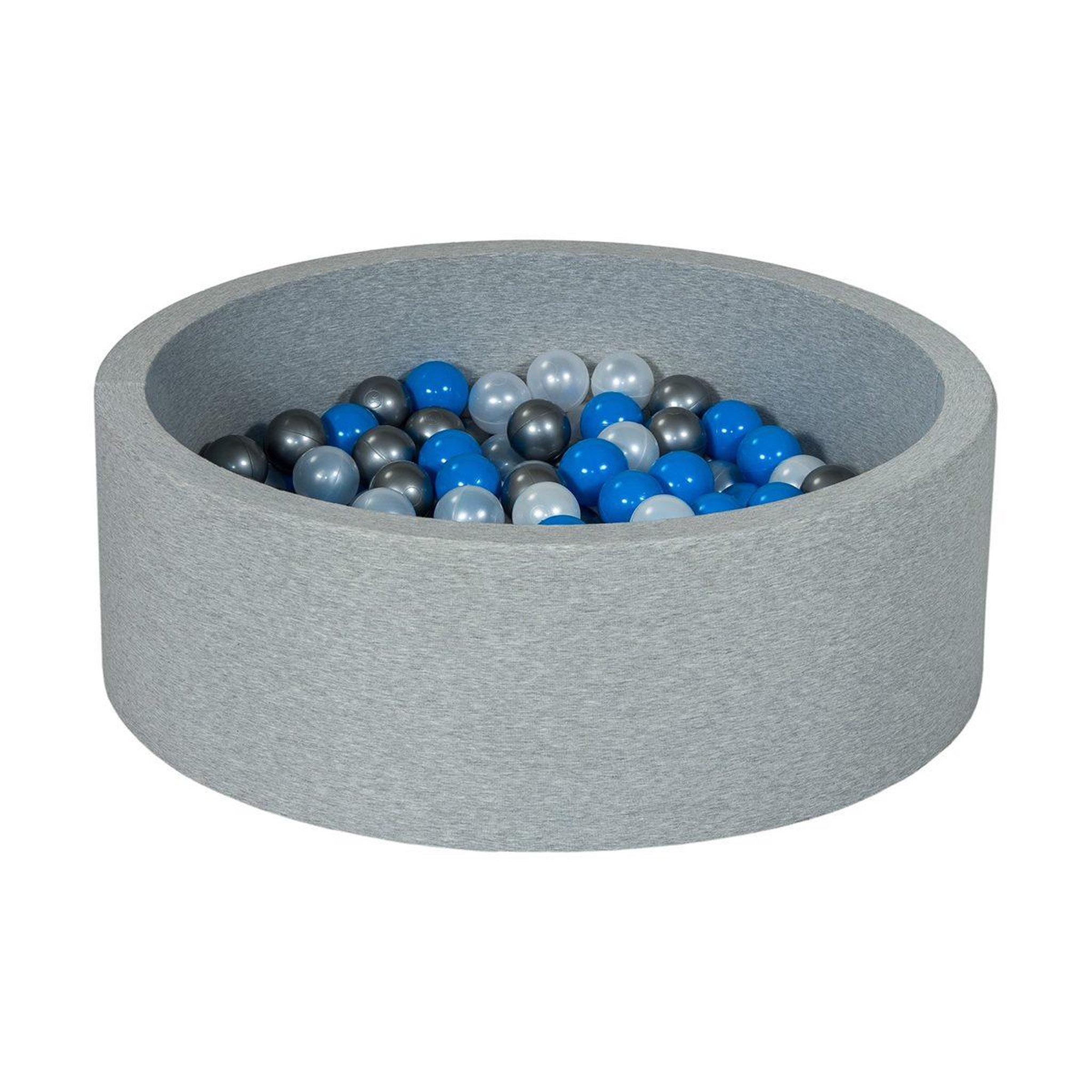 VELINDA Piscine à balles aire de jeu + 200 balles perle, bleu, argent