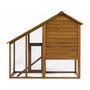 Voir la diapositive 4 : Habitat et Jardin Poulailler  Lily  avec pondoir en bois - Marron