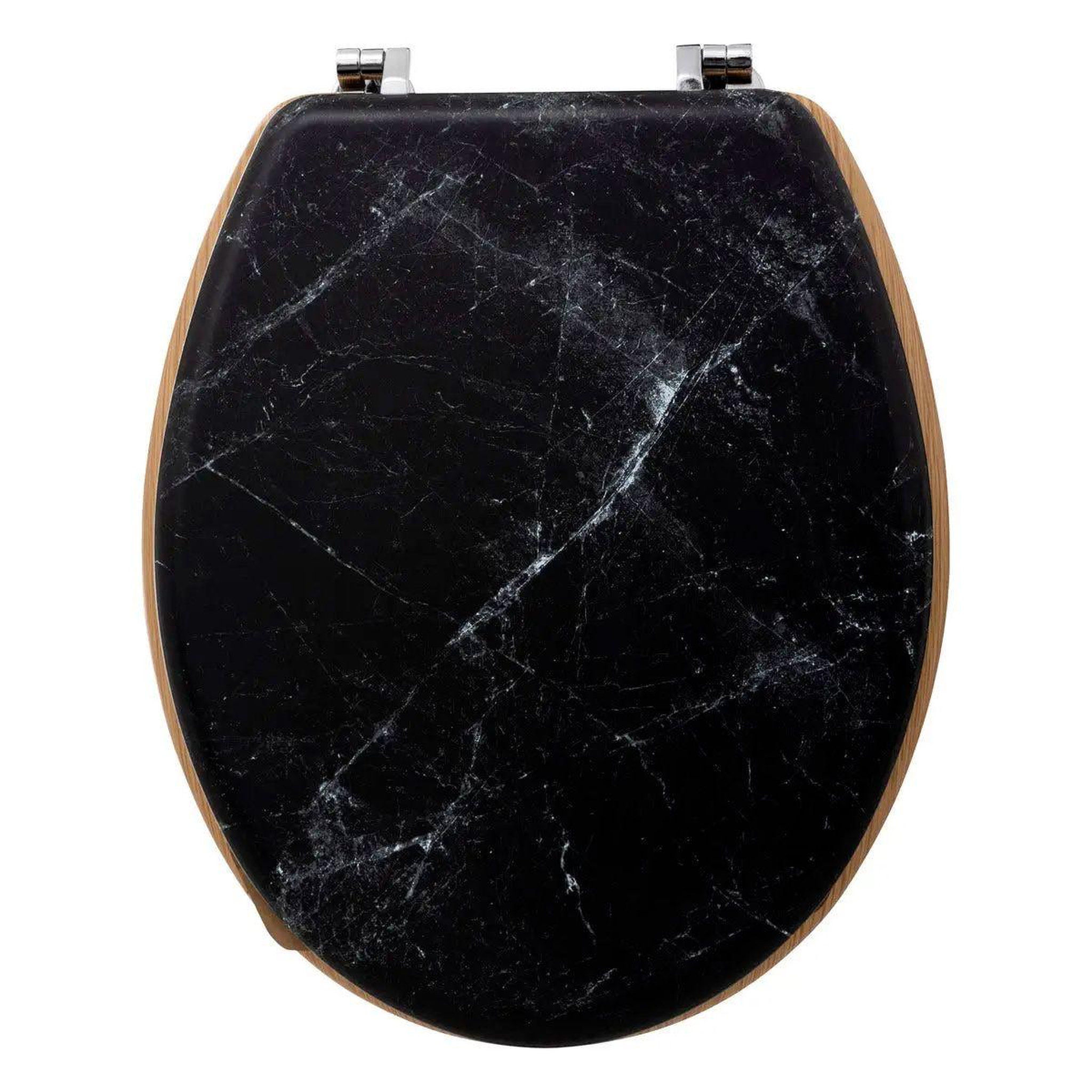 FIVE Abattant wc imprimé marbre  léa  42cm noir