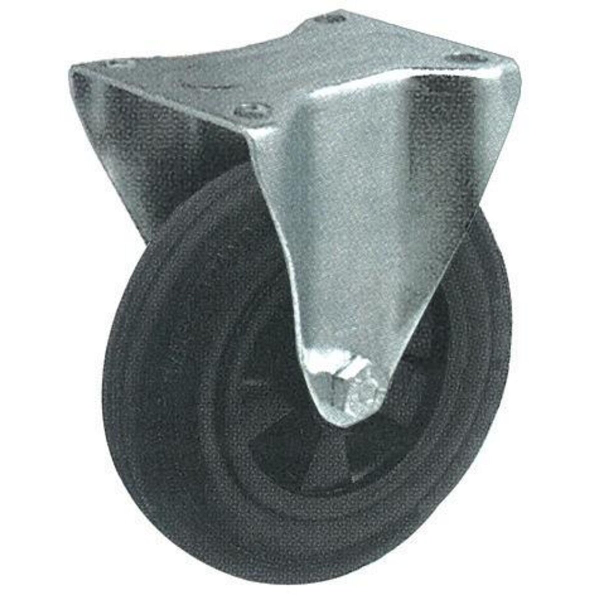 OUTIFRANCE Roulette pivotante sans frein (platine 140 x 110 mm)