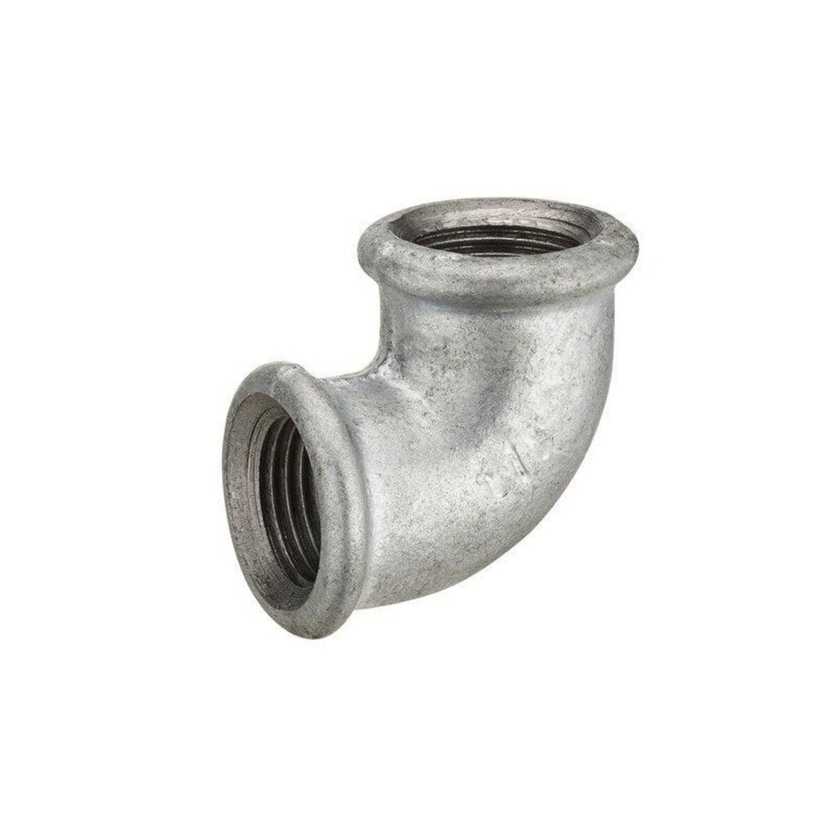 CENTRALE BRICO Raccord coudé 90° pour pour tube en acier galvanisé, femelle/femelle, diam. 33 x 42 mm