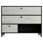 Voir la diapositive 3 : Commode 3 tiroirs 1 niche L110cm BRIDGET