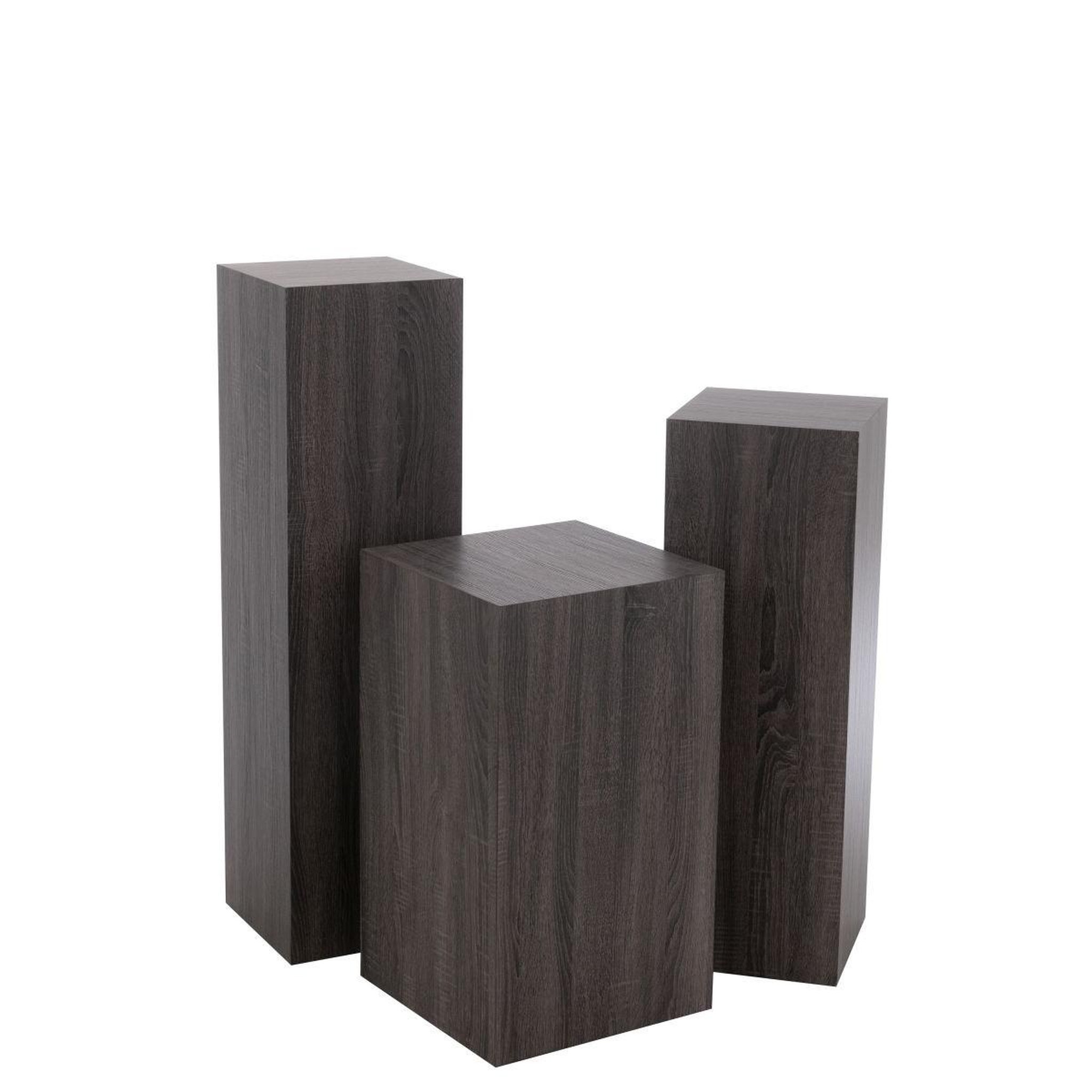 Voir la diapositive 3 : J-LINE Sellette déco  berta  70cm gris