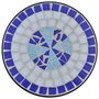 Voir la diapositive 3 : VIDAXL Table d'appoint Mosaïque Bleu et blanc