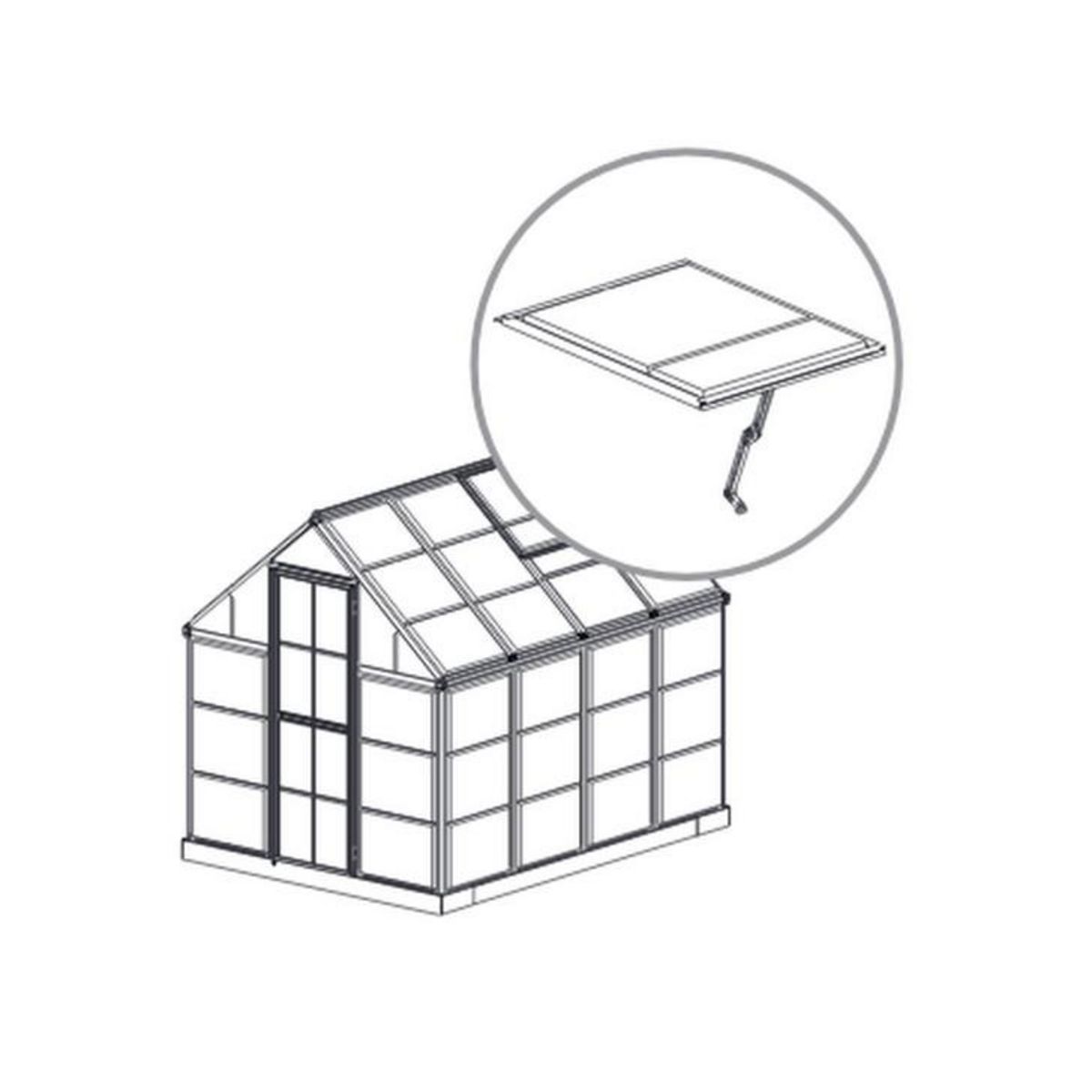 Palram Lucarne de toit pour serre - 701769