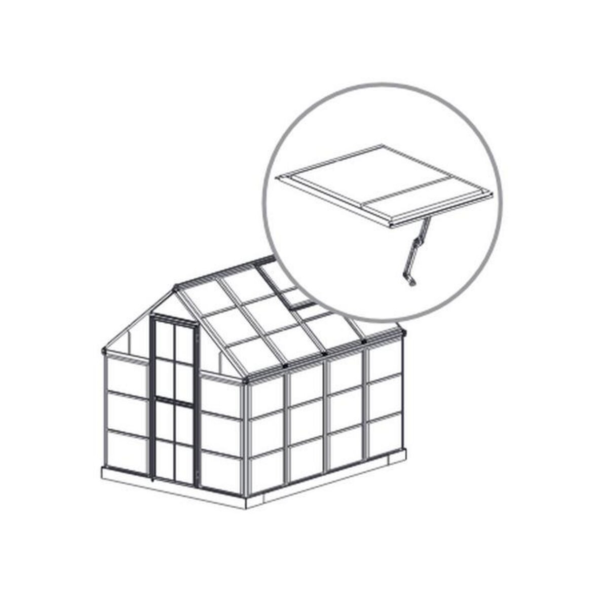 Palram Lucarne de toit pour serre - 701769