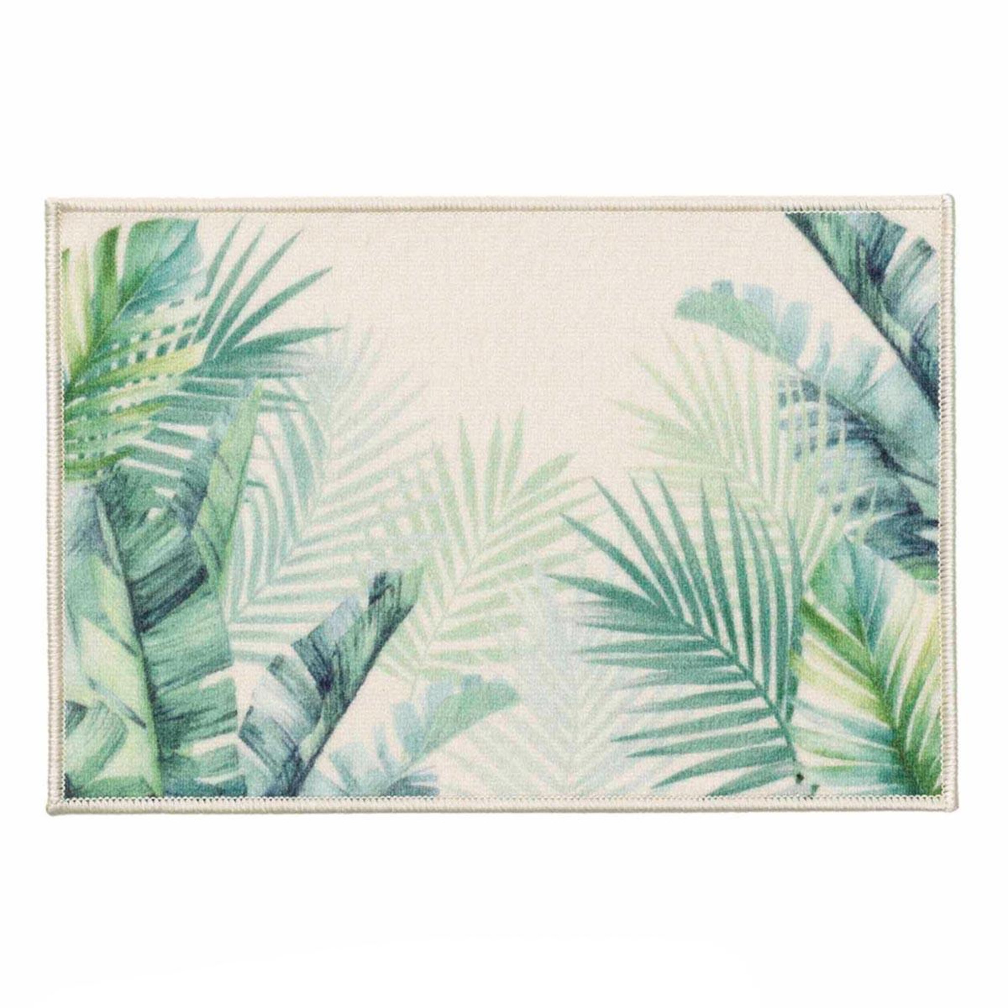 Douceur d'Intérieur Tapis Déco Imprimé  Native  50x80cm Vert