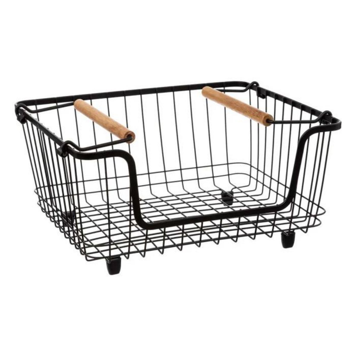 FIVE Panier de Rangement en Métal  Blackwood  15cm Noir