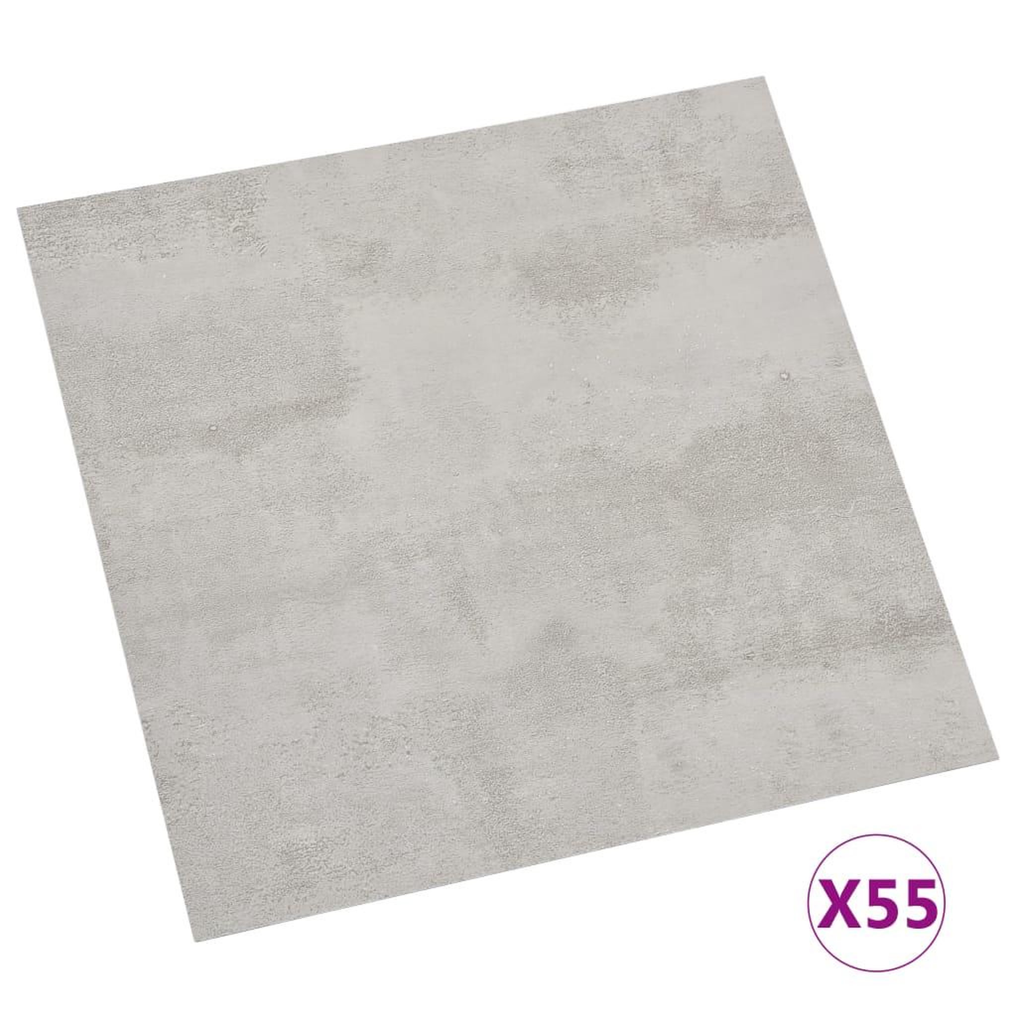 Voir la diapositive 2 : VIDAXL Dalles de plancher autoadhesives 55 pcs PVC 5,11 m^2 gris clair