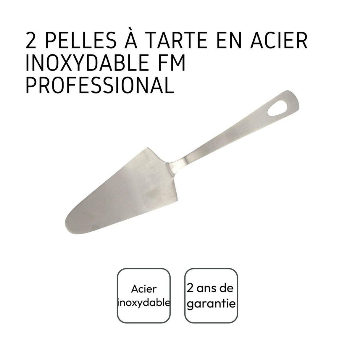 FM PROFESSIONAL Lot de 2 pelles à tarte 25 cm FM Professional