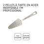 Voir la diapositive 4 : FM PROFESSIONAL Lot de 2 pelles à tarte 25 cm FM Professional