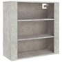 Voir la diapositive 2 : VIDAXL Armoire murale Gris beton 80x33x80 cm Bois d'ingenierie