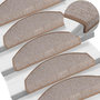 Voir la diapositive 1 : VIDAXL Tapis d'escalier 15 pcs Marron clair 65 x 24 x 4 cm